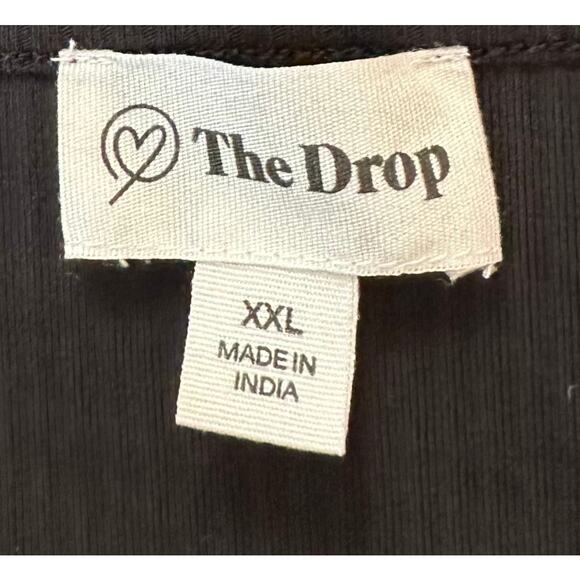 2/$15 The Drop Amelia Ribbed Knit Midi Dress Black Sleeveless Size 2XL - Picture 10 of 12